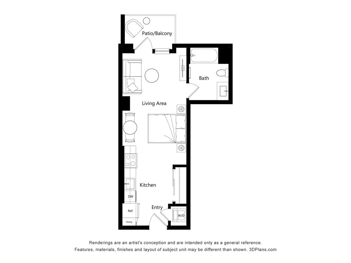 Floor Plan - S-7 (M)- Studio
