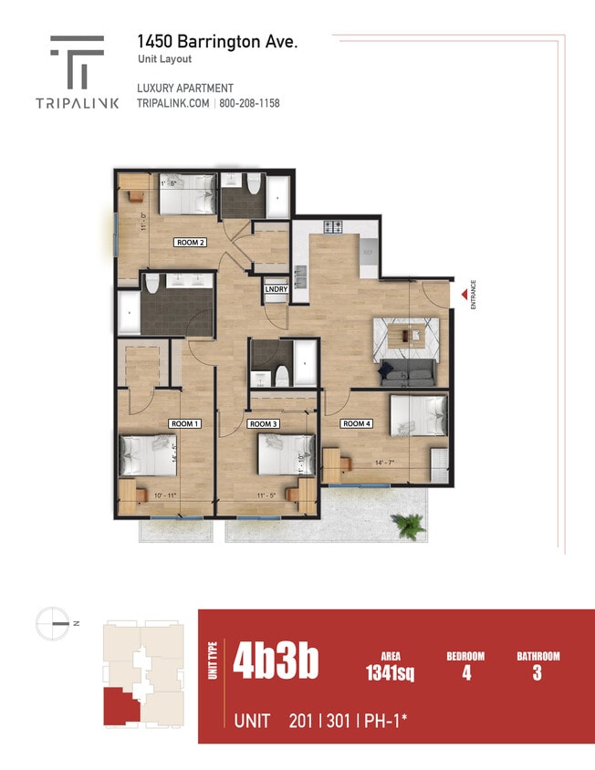 Floor Plan - Unit PH1