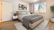 Bedroom with Hard Surface Flooring - Lindley Apartments