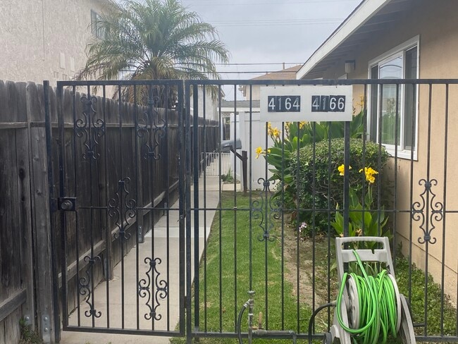 gate to the duplex - 4164 Howard Ave Unit 4164