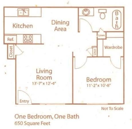 1BR/1BA - Design 1A