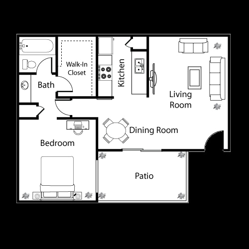 1 BED 1 BATH - 1 Bed 1 Bath