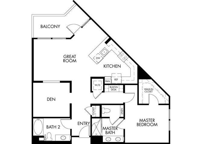 Floor Plan - 1BDJ