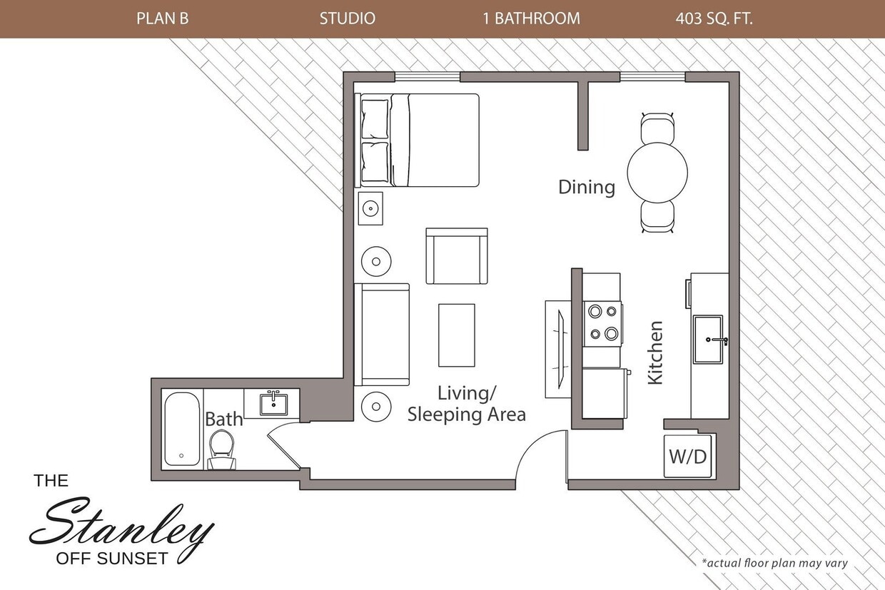 Floor Plan - Studio Plan B