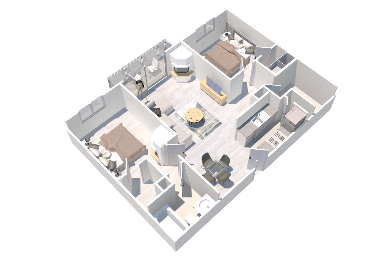 Floor Plan - Two Bedroom