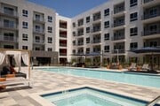 The Pool - The Q De Soto Apartments