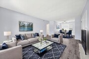 Living room - digital staging - 2013-2015 S Corning St Apartments