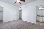 3BR, 2BA – 1,154SF - Primary Bedroom with Bathroom - Avila Apartment Homes
