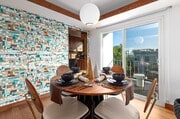 Dining room angle with patio view - 8535 Colgate One Bedroom