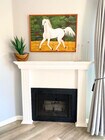 Gas Fireplace with white mantle. Feel free to decorate your space for the holidays! This is the per - 220 Woodland Pky Condo Unit 250
