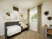 2nd Bedroom with two windows with blinds included and plenty of space to store twin bed - Stone Creek Apartments