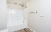 Spa Inspired Bathroom with Soaking Tub - Villas at the Gardens Apartments