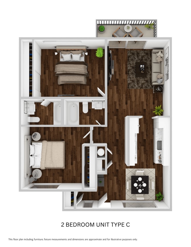 Floor Plan - Two Bedroom
