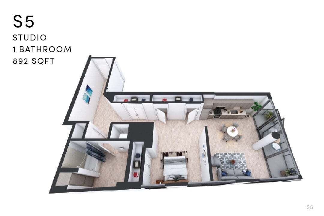 Floor Plan - S5 Studio