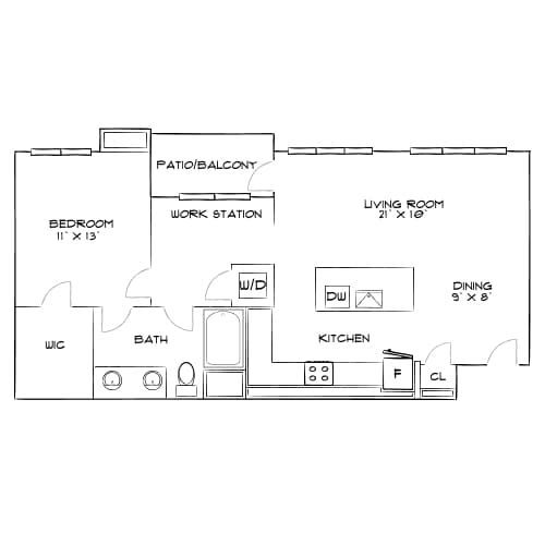 Floor Plan - Design 1F