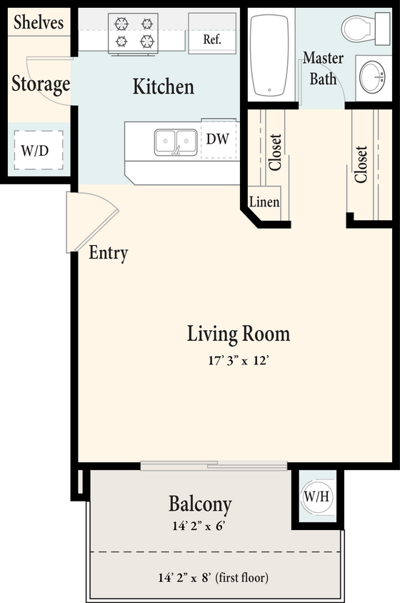 Floor Plan - 0/1U
