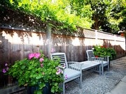 Personal outdoor sitting area just outside front door - 828 7th St Apartments Unit C