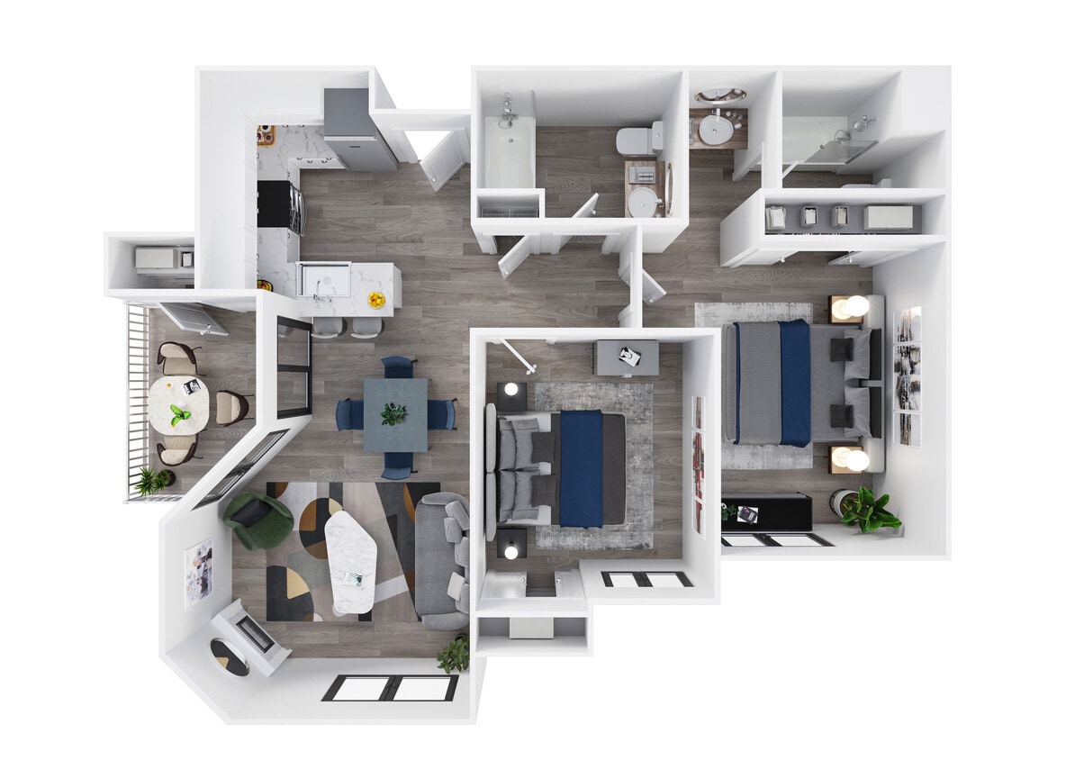 The Thames - 2 Bedroom 2 Bath - 22A