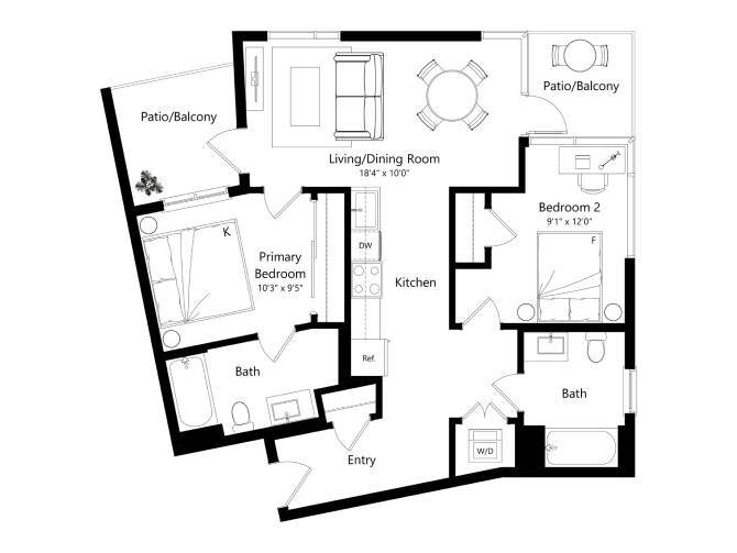 Floor Plan - 1650-Lincoln_2H