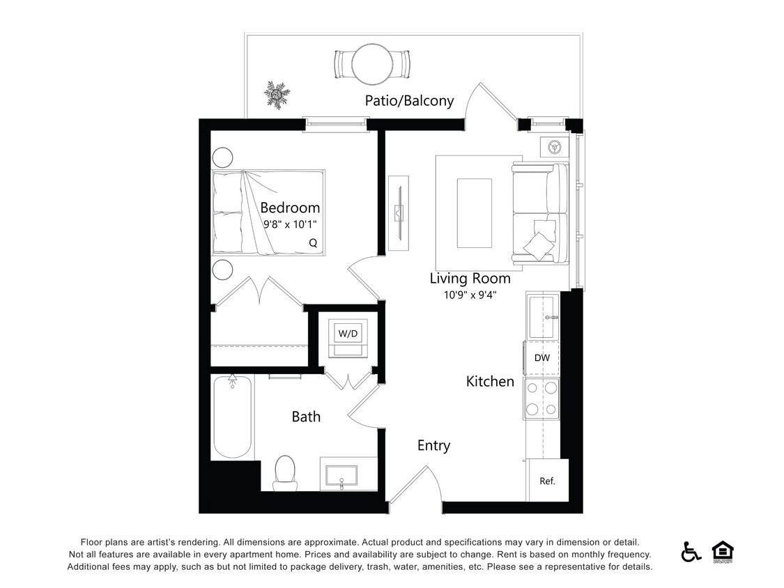 Floor Plan - 501-Broadway_1B1