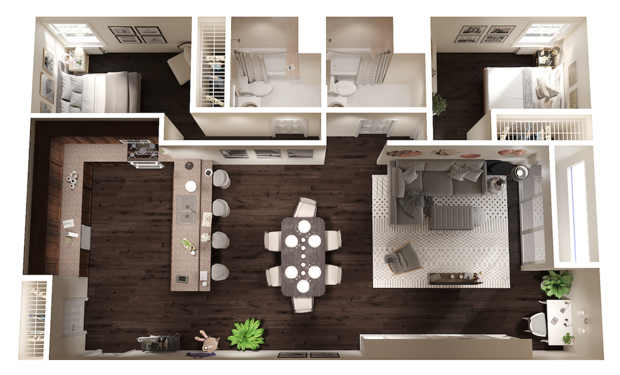 Floor Plan - 2+2 AAA