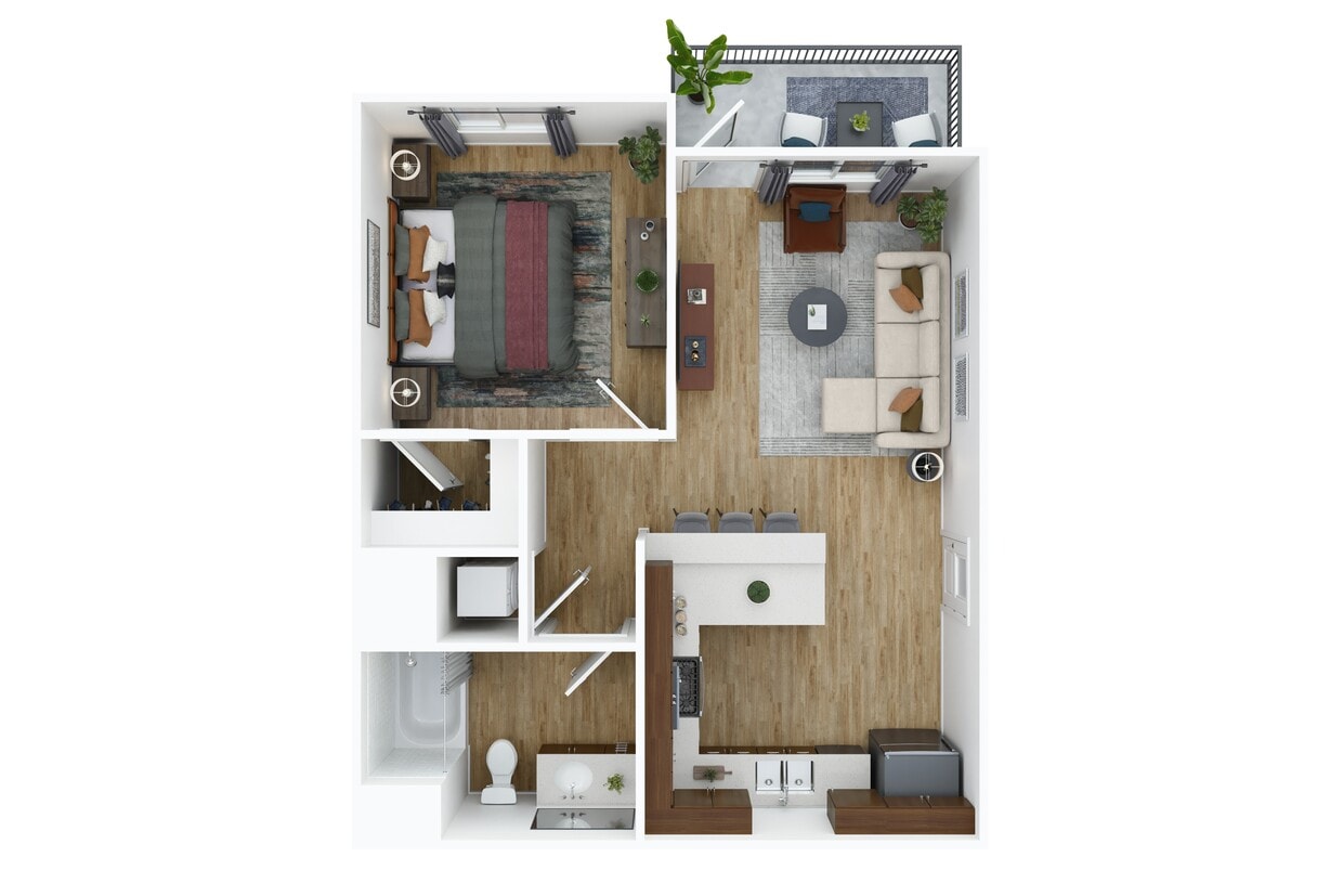 Floor Plan - 1x1 A