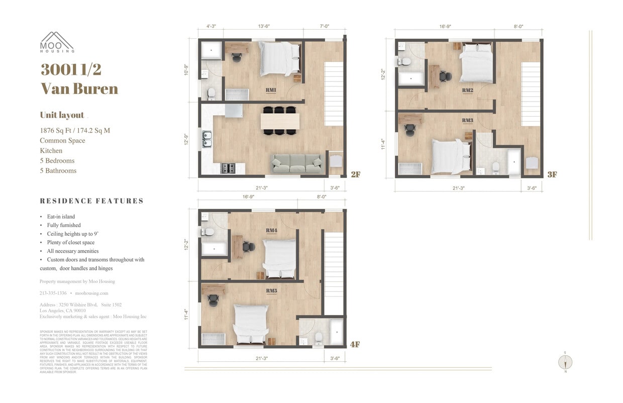 Floor Plan - USC Co-Living | Private Suite in Shared 5B5B