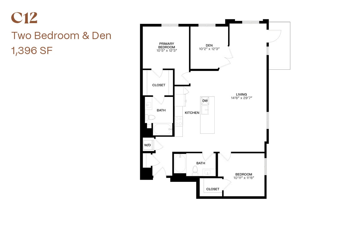 Floor Plan - Two Bedroom C12
