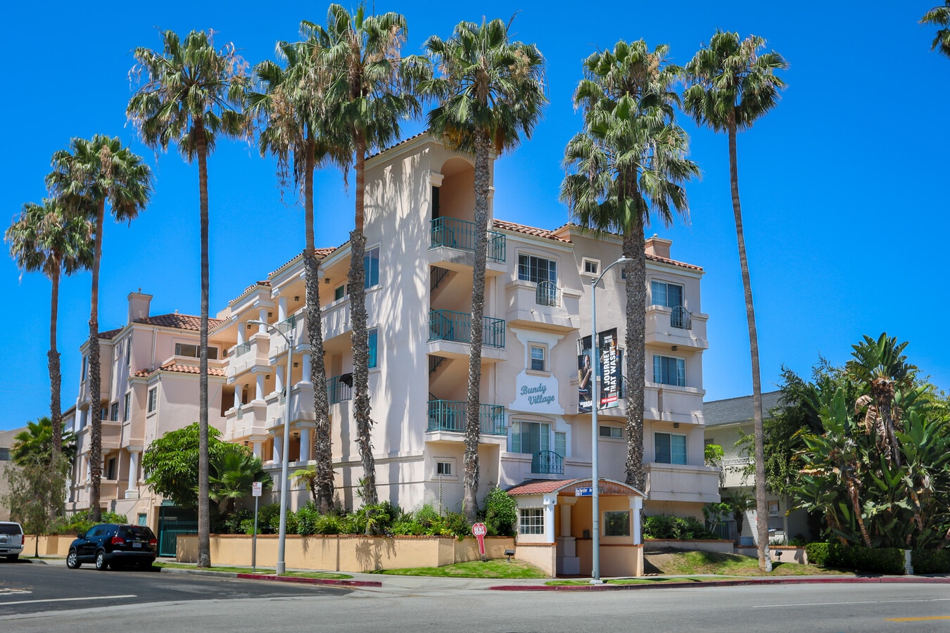 EXTERIOR PALM TREES - 1337 South Bundy Drive