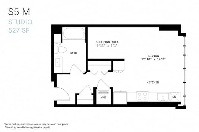 Floor Plan - Studio S5m