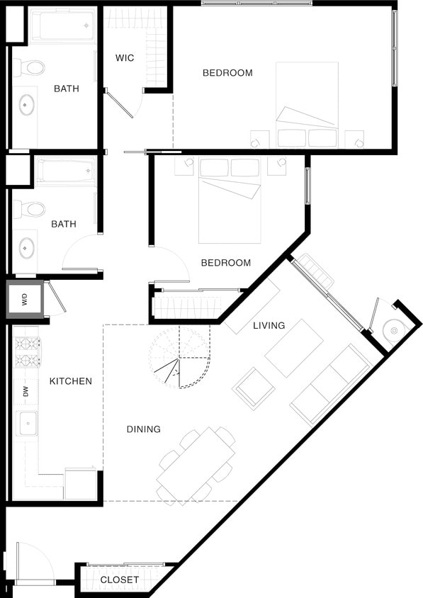 Floor Plan - 2B-2