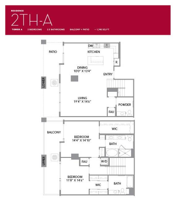 Floor Plan - 2TH-A