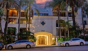 Exterior at Sunset - 555 Barrington