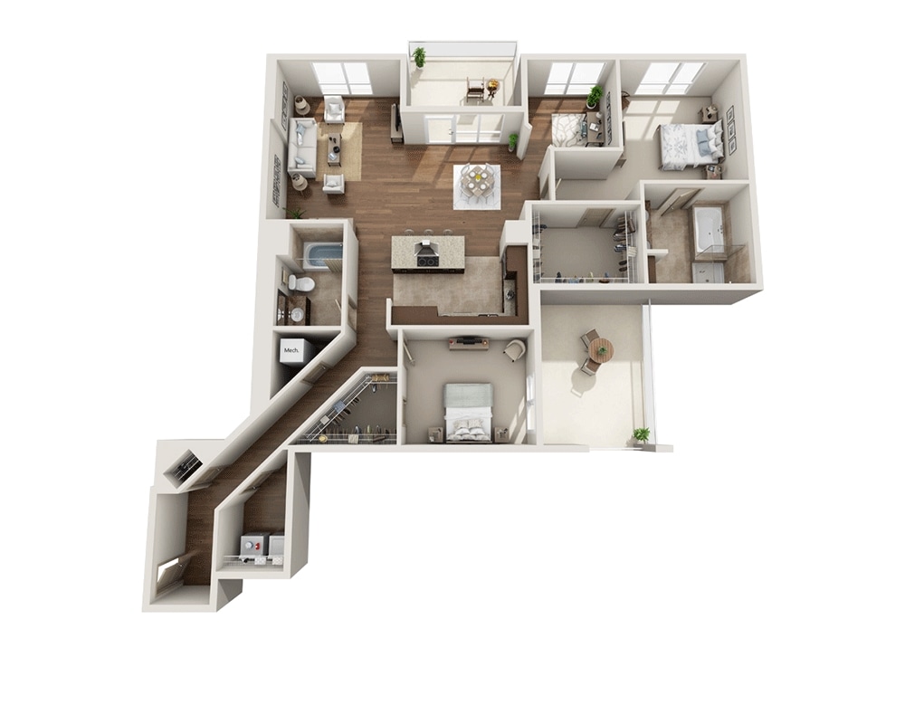 Floor Plan - Plan T (B2AD)