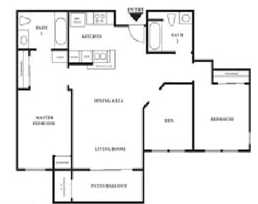 2BR/2BA - Cypress Point