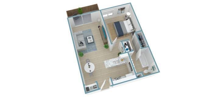 Floor Plan - 1x1A
