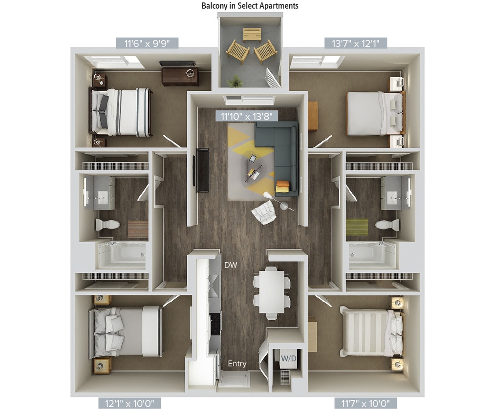 Floor Plan - D1-1277