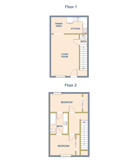 Hacienda Townhouse - 2 Bed 1.5 Bath