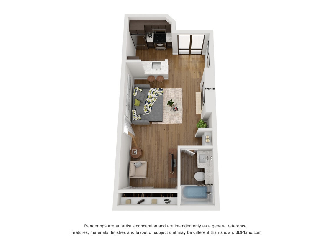Floor Plan - Studio