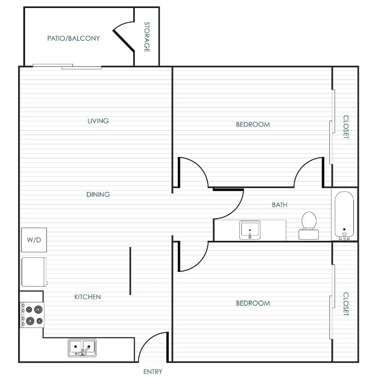 Floor Plan - Two Bedroom B