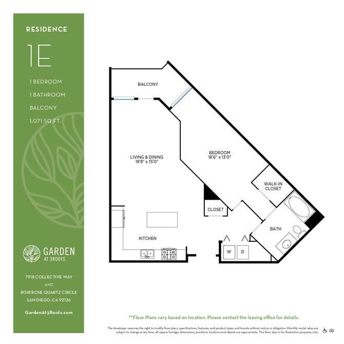 Floor Plan - 1E