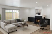Living Room Virtually Staged - 6221 Glide Ave House