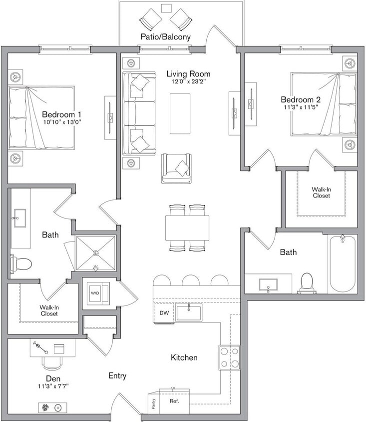 Floor Plan - B9 + Den