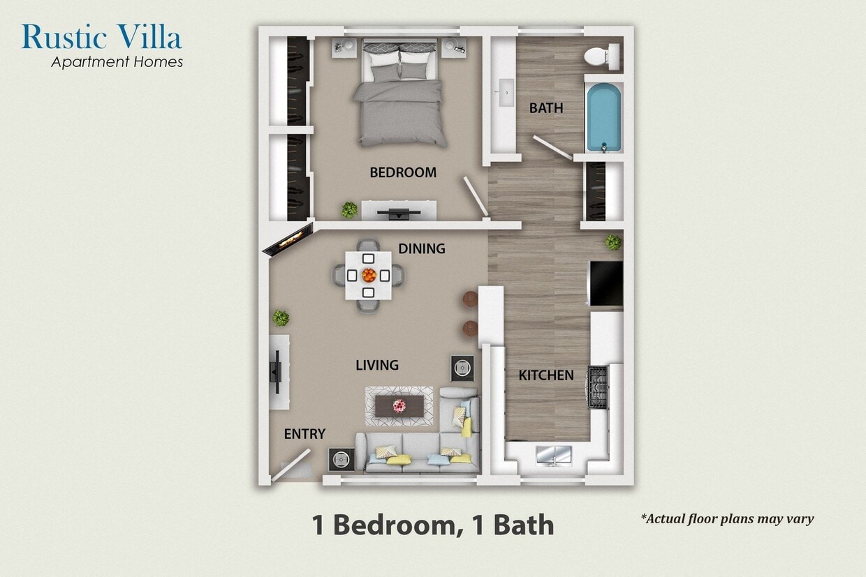 Floor Plan - 1 Bedroom