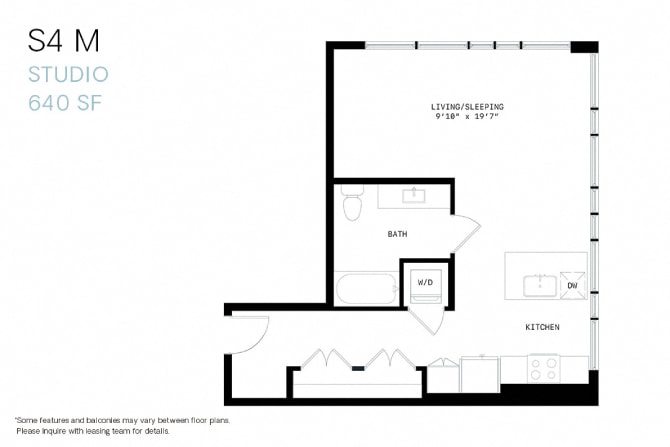 Floor Plan - Studio S4m