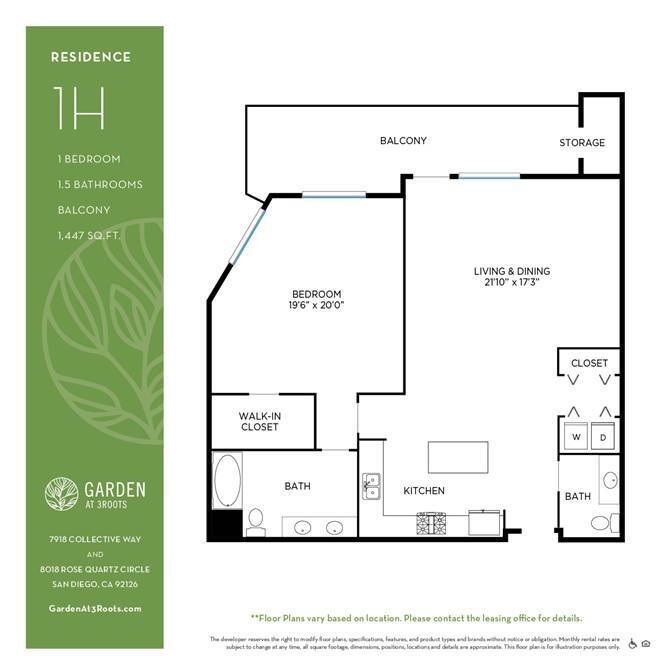Floor Plan - 1H