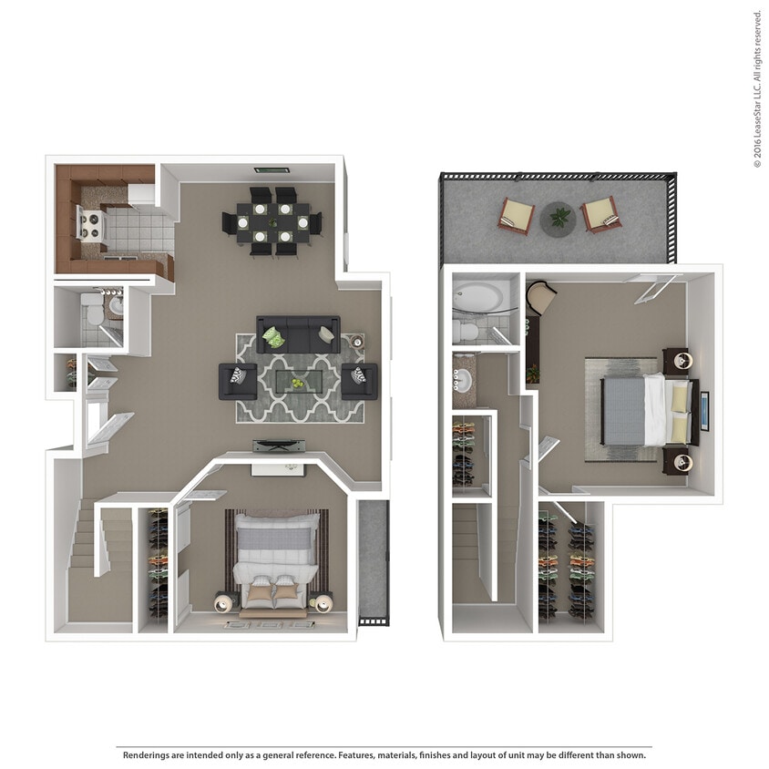 Floor Plan - Large 2 Bed 1.5 Bath