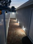 Motion sensor solar lights in entry way - 7650 Ostrom Ave