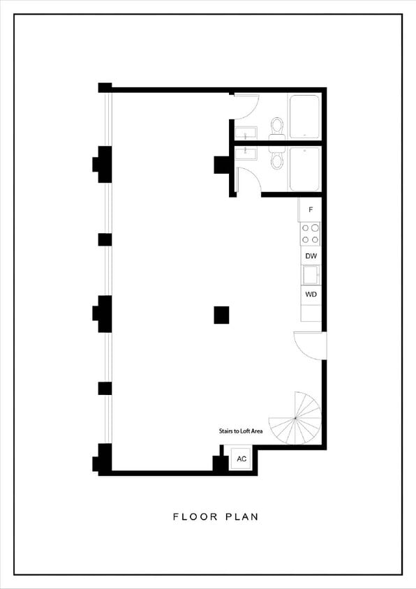 Floor Plan - 1 Bedroom 2 Bath