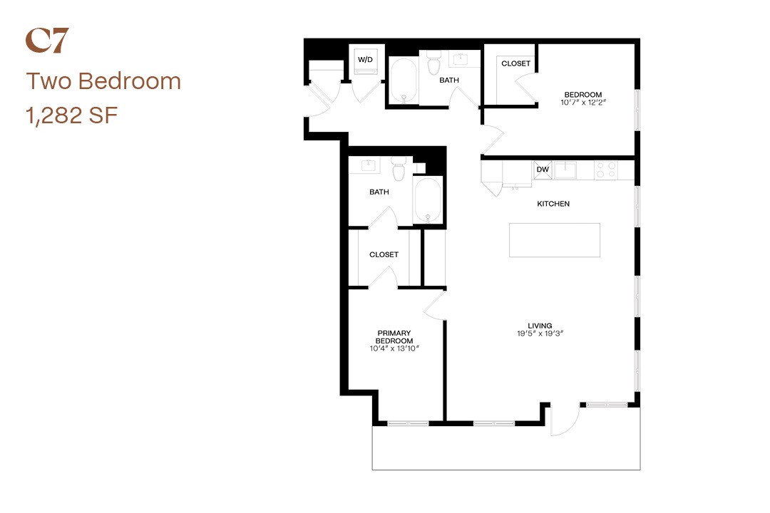 Floor Plan - Two Bedroom C7